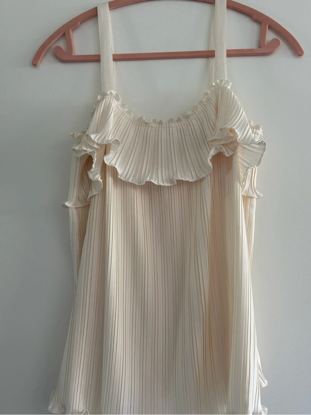 Derek Lam 10 Crosby Cream Pleated Skirt Set